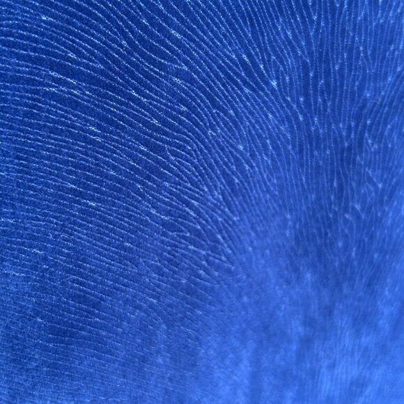 Tazio Italy Blue Textured Velvet Black Shawl Collar Formal Blazer Size 46L - Picture 9 of 11